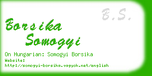 borsika somogyi business card